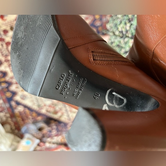 Carlo Pazolini Brown Heeled Knee High Boots, size 40 - Picture 2 of 10